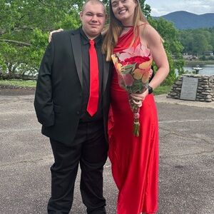 Elegant Red Evening Dress
